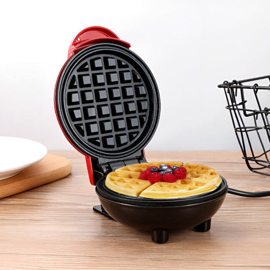 Compact 4-Inch Non-Stick 350-Watt Electric Mini Waffle Maker Machine