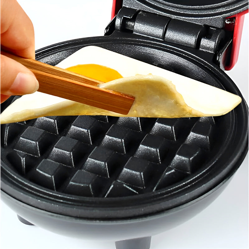 Compact 4-Inch Non-Stick 350-Watt Electric Mini Waffle Maker Machine