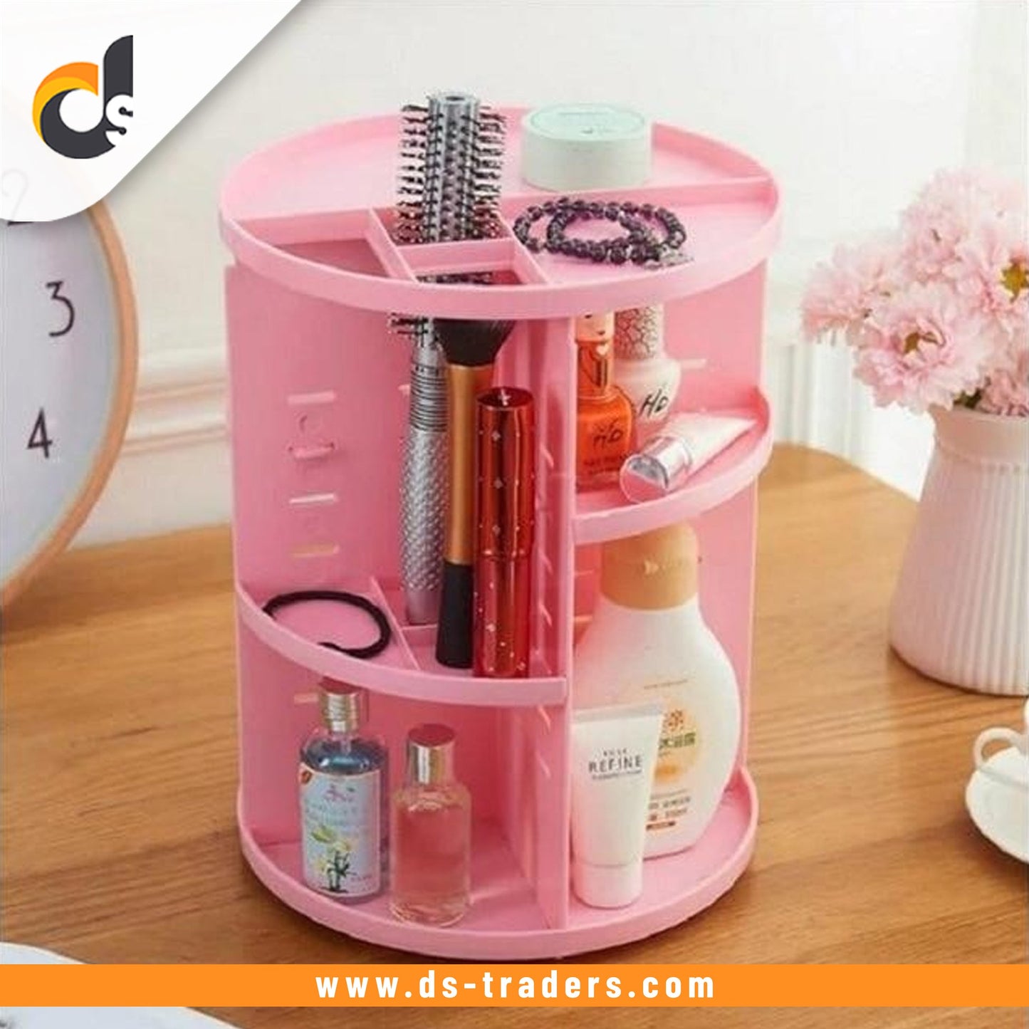 360 Rotating Makeup Organizer & Cosmetic Storage Box